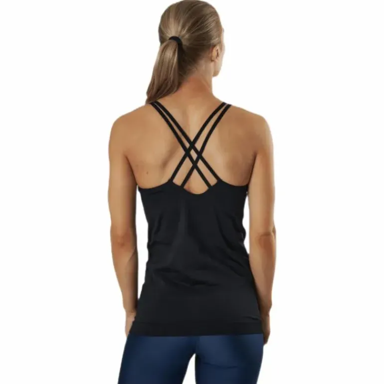 Sun Seamless Tank Top Black