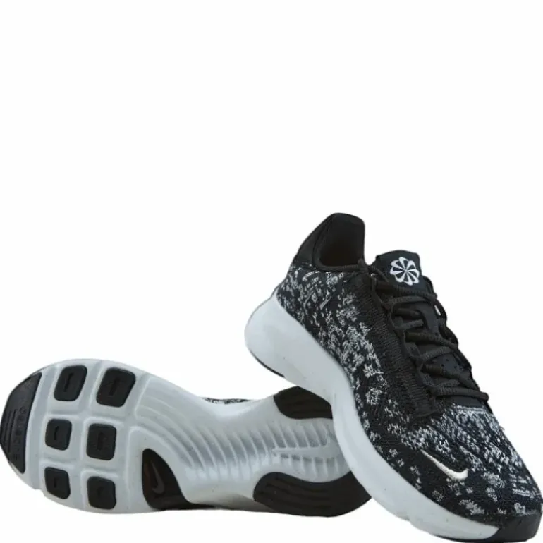 SuperRep Go 3 Flyknit Next Nature Women's Training Shoes BLACK/METALLIC SILVER-WHITE