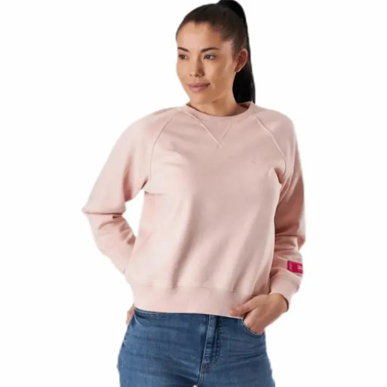 Svea Embo Crew Neck Pink