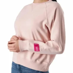Svea Embo Crew Neck Pink