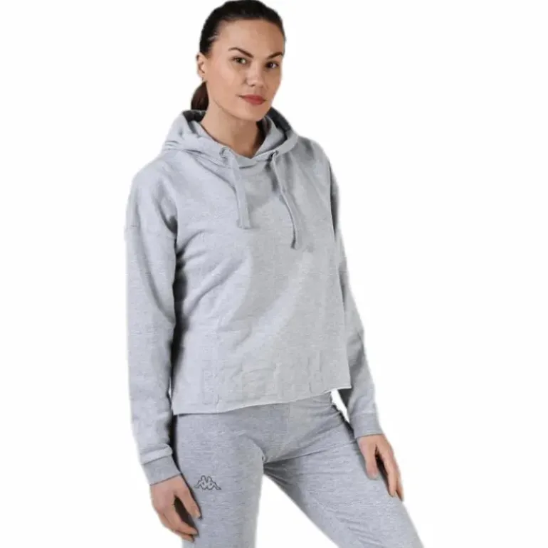 Sweat Hood, Logo Biba Grey