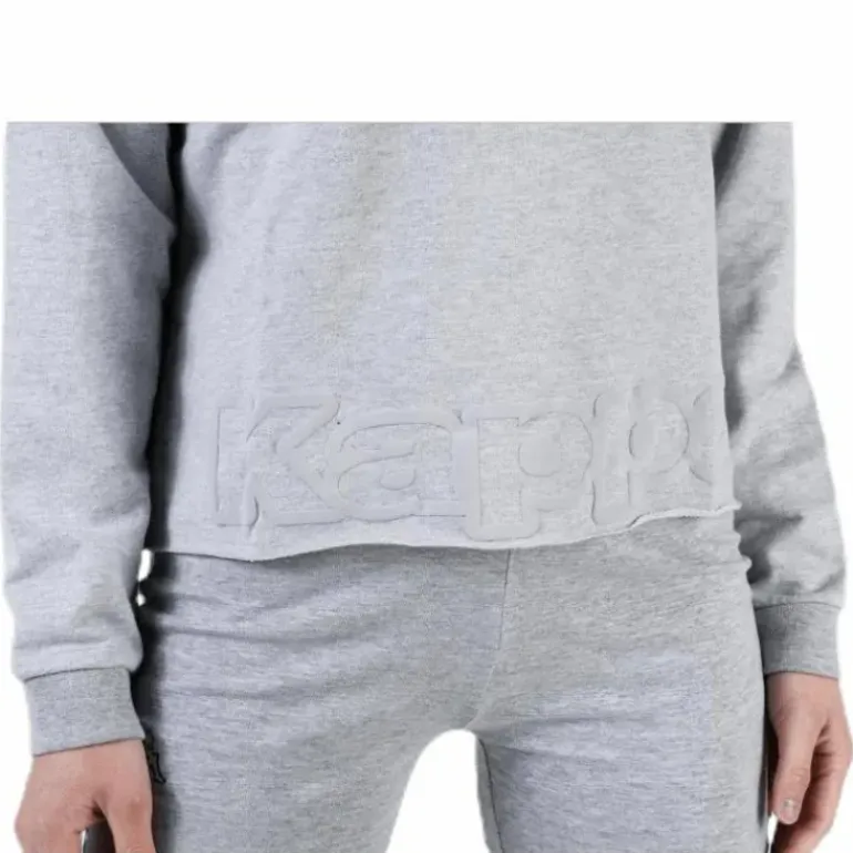 Sweat Hood, Logo Biba Grey