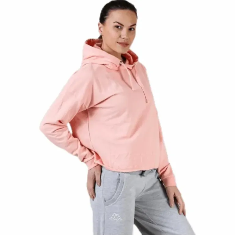 Sweat Hood, Logo Biba Pink