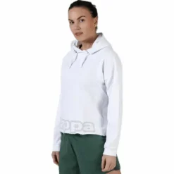 Sweat Hood, Logo Biba White