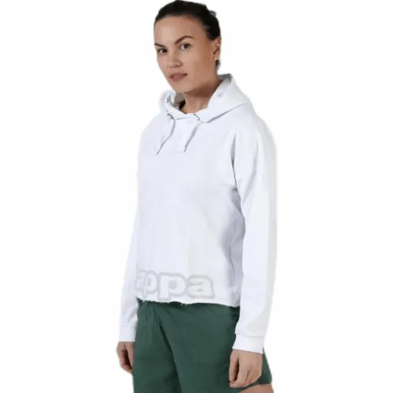 Sweat Hood, Logo Biba White