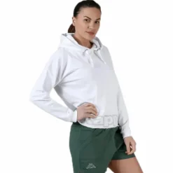 Sweat Hood, Logo Biba White