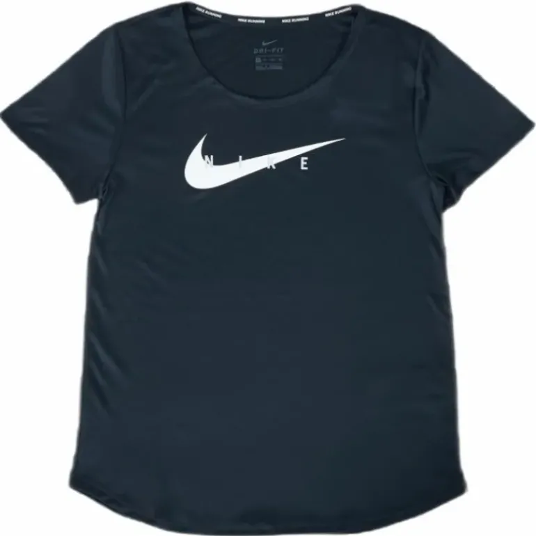 Swoosh Run Top SS Black/Silver