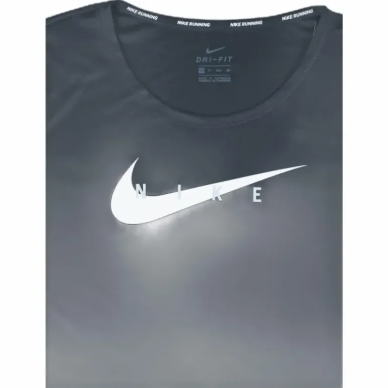Swoosh Run Top SS Black/Silver