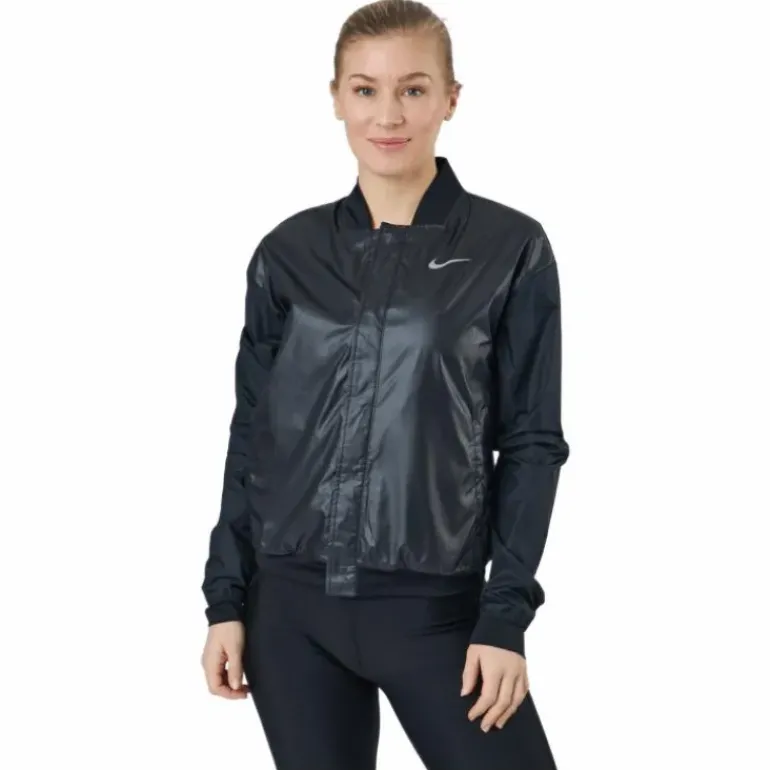 Swoosh Run Women's Running Jacket BLACK/WHITE