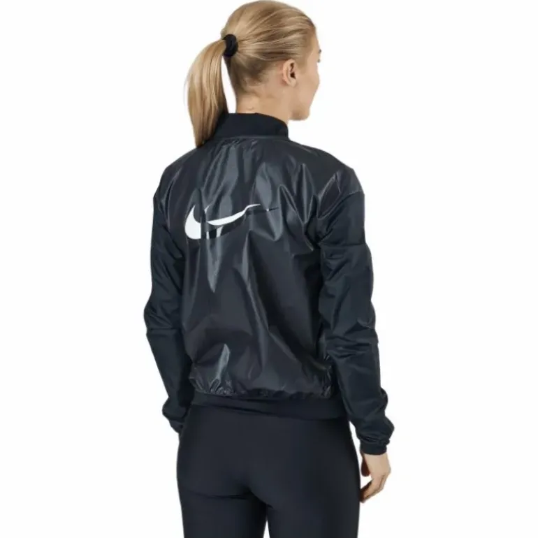 Swoosh Run Women's Running Jacket BLACK/WHITE