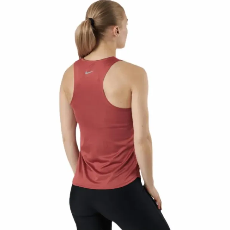 Swoosh Running Tank Red