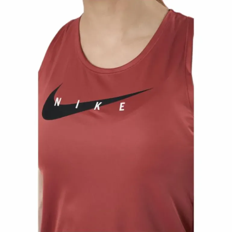 Swoosh Running Tank Red