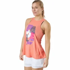 Tank Padel Cotton Women Coral