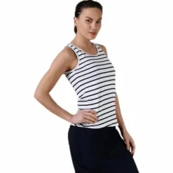 Taranto Tank Top Blue/White