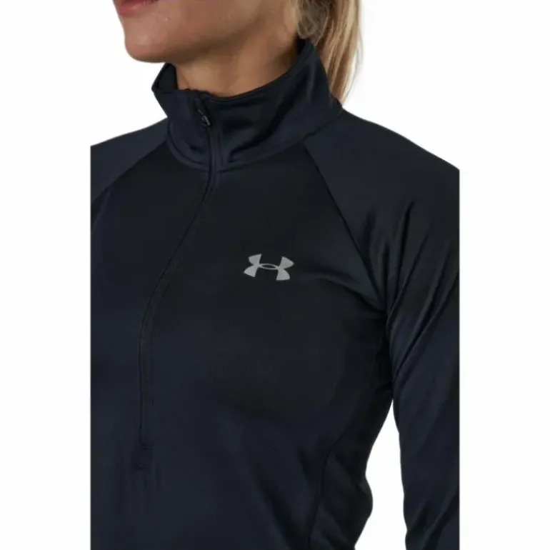 Tech 1/2 Zip - Solid Black