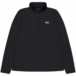 Tech 1/2 Zip- Solid Black