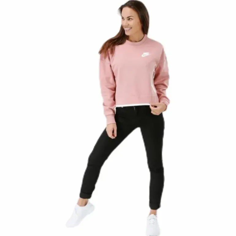 Tech Fleece Crew Pink/White