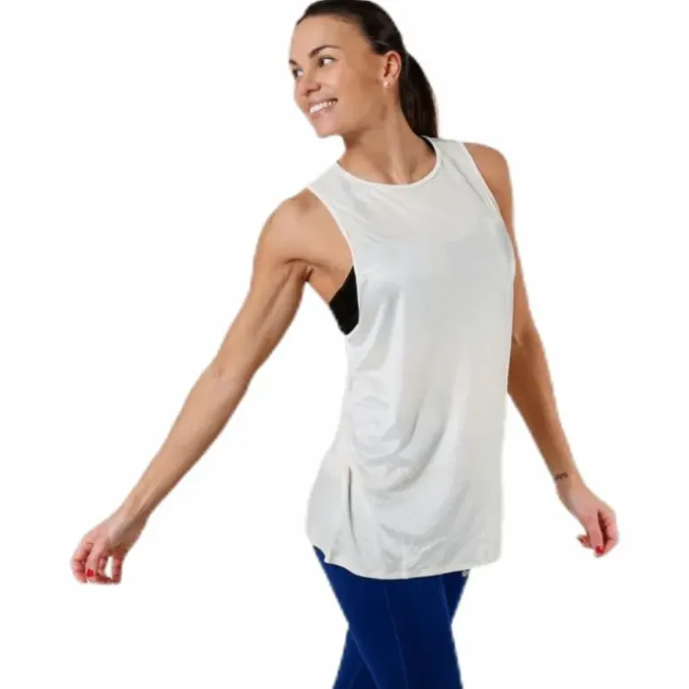 Tech Pack Knit Muscle Tank Beige