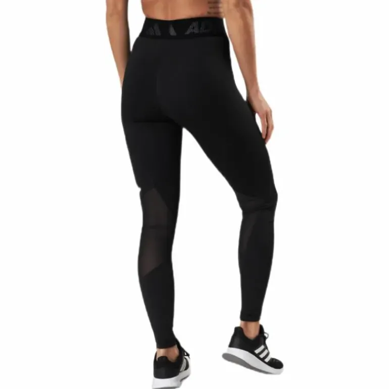 Techfit Long Branded Elastic Tight Black / White
