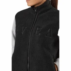 Teddy Pile Vest Black