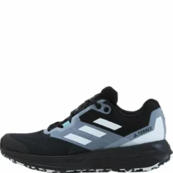 Terrex Two Flow Trail Running Shoes Core Black / Crystal White / Clear Mint