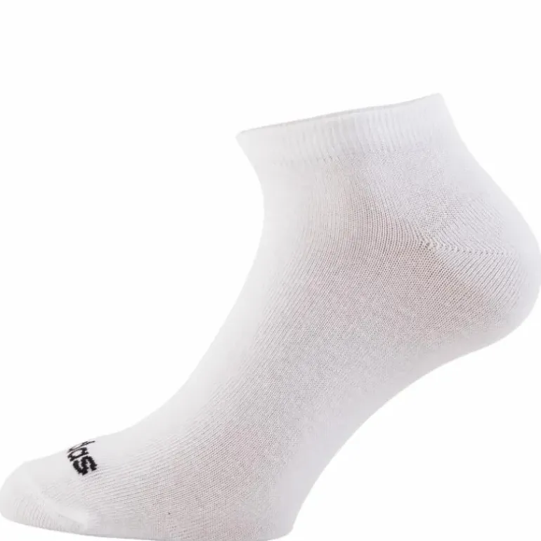 Thin Linear Low-Cut Socks 3 Pairs White / Black