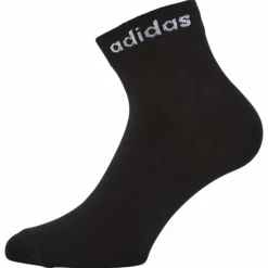Think Linear Ankle Socks 3 Pairs Black / White