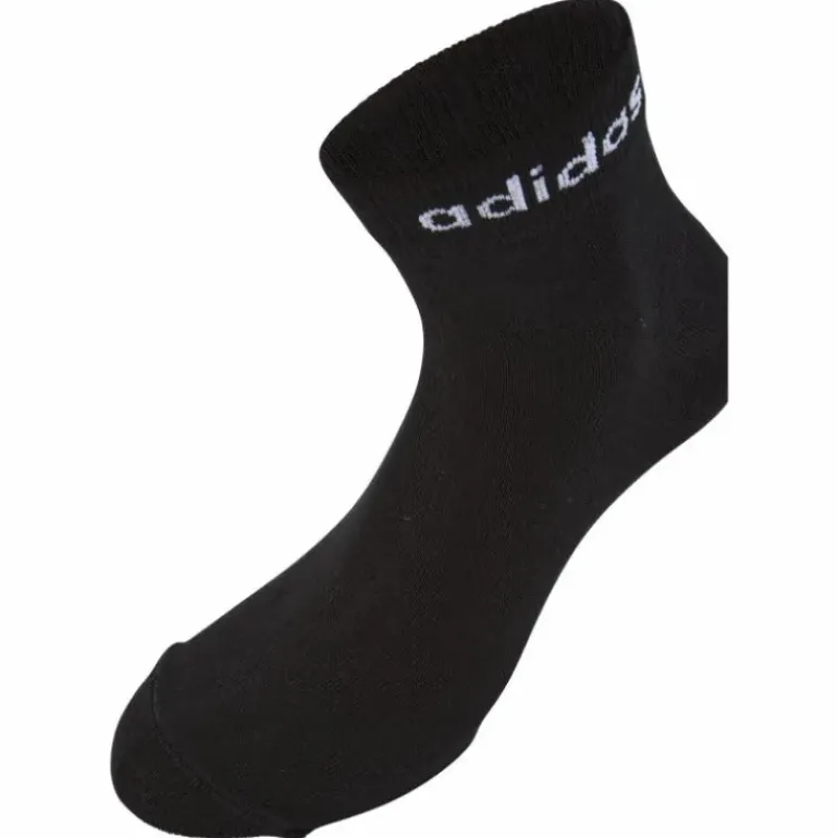 Think Linear Ankle Socks 3 Pairs Black / White