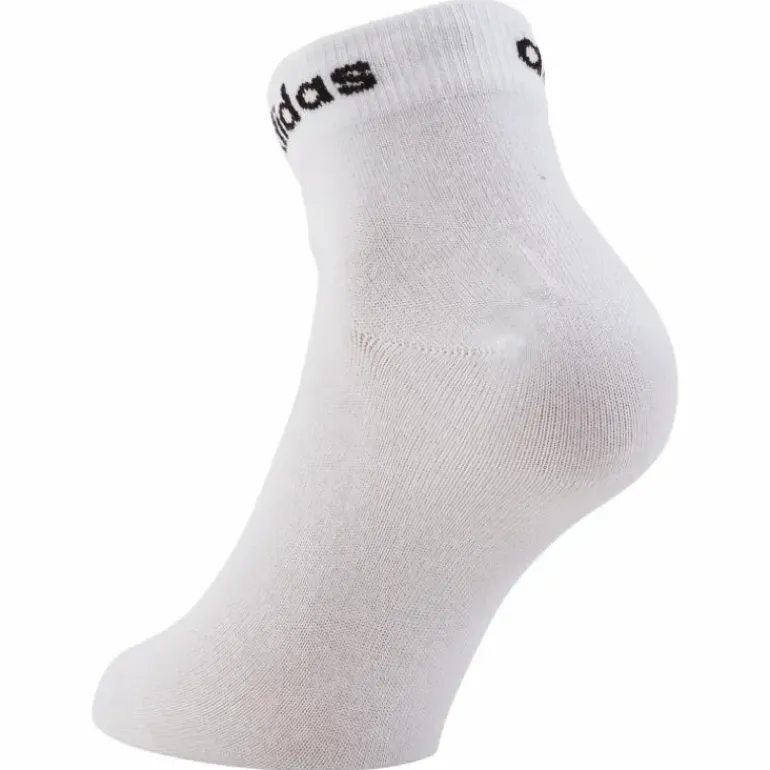 Think Linear Ankle Socks 3 Pairs White / Black
