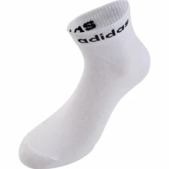 Think Linear Ankle Socks 3 Pairs White / Black