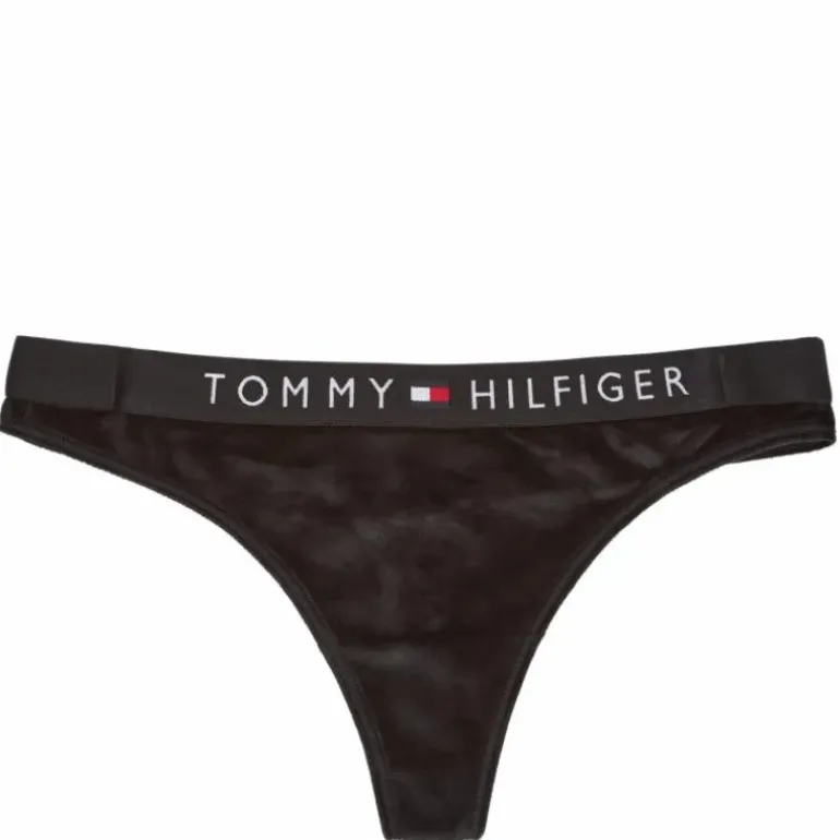 Thong Velour Black