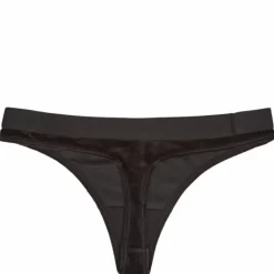 Thong Velour Black