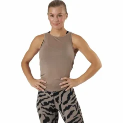 Tie Back Tank Taupe Grey