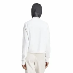 Train Essentials Minimal Branding 1/4-Zip Cover Up White