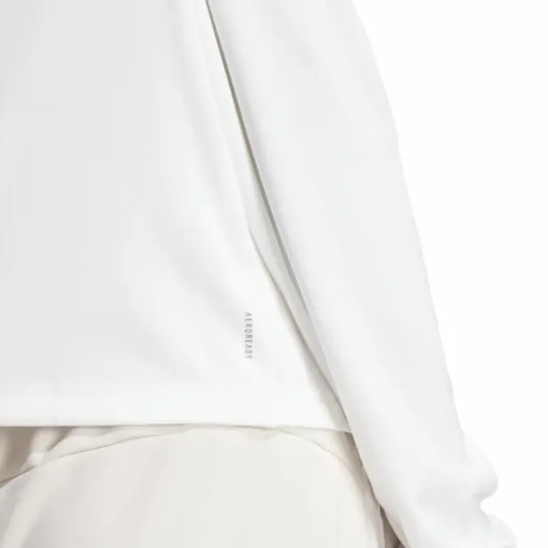 Train Essentials Minimal Branding 1/4-Zip Cover Up White