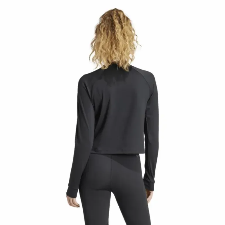 Train Essentials Minimal Branding 1/4-Zip Cover Up Black