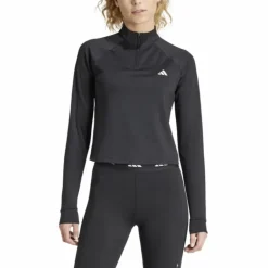 Train Essentials Minimal Branding 1/4-Zip Cover Up Black