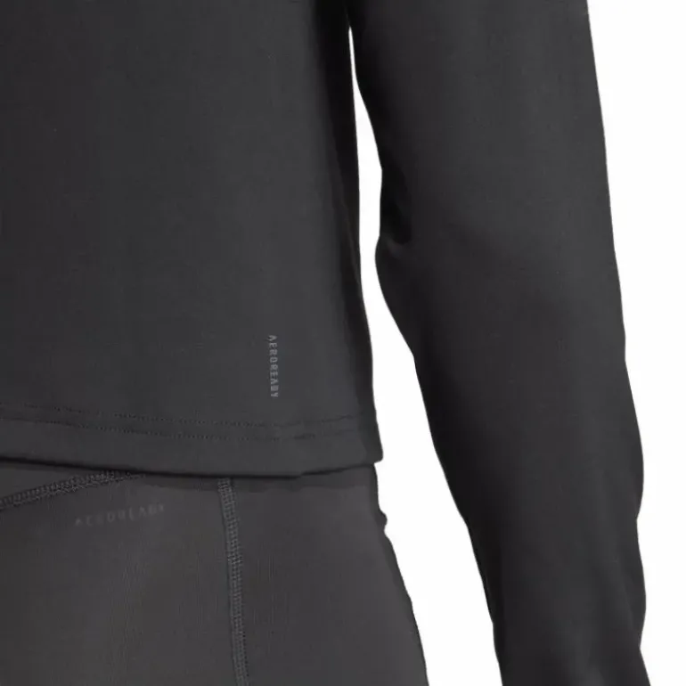 Train Essentials Minimal Branding 1/4-Zip Cover Up Black