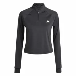 Train Essentials Minimal Branding 1/4-Zip Cover Up Black