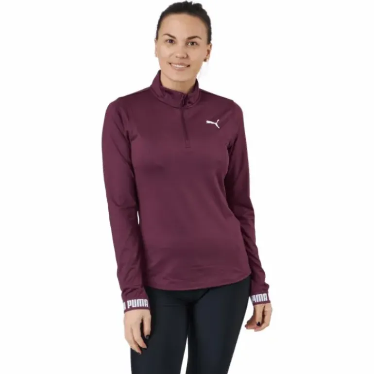 Train Puma Strong 1/4 Zip Grape Wine