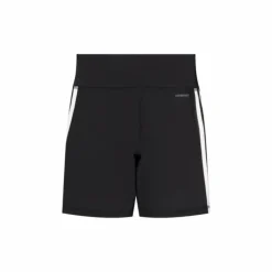 Training Essentials 3-Stripes High-Waisted Short Leggings Black