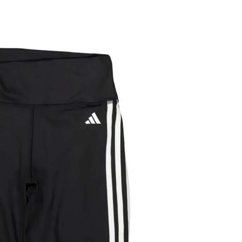 Training Essentials 3-Stripes High-Waisted Short Leggings Black