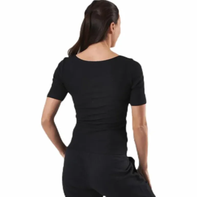 T-shirt Ribbed Black
