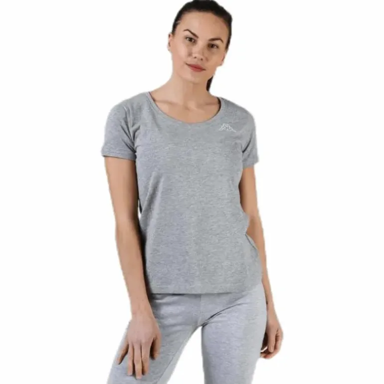 T-Shirt S/S, Logo Momba Grey