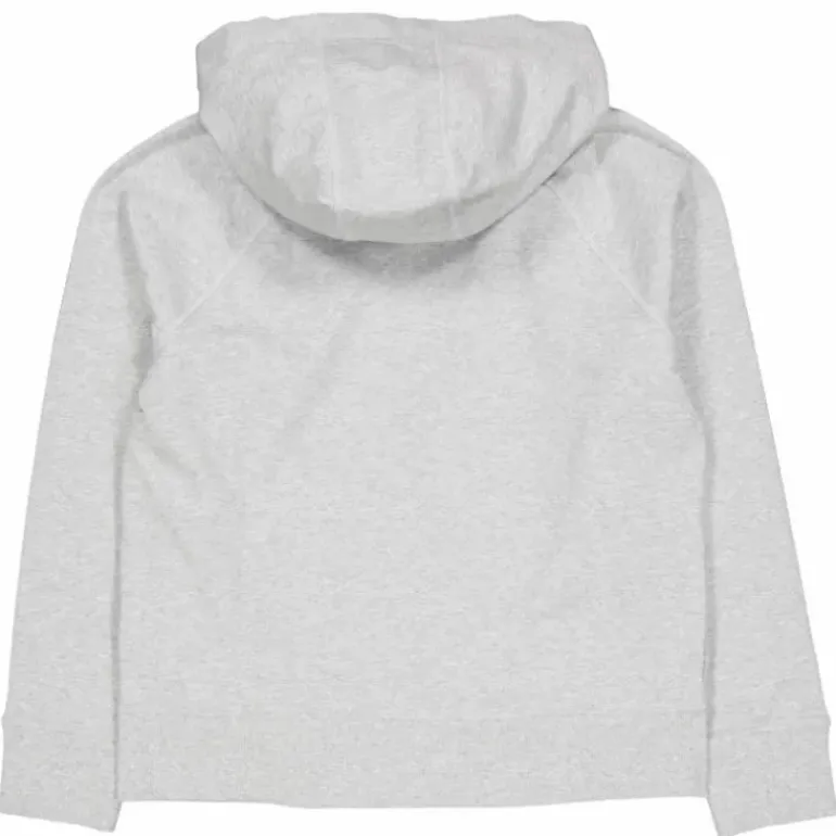 Two Tone Logo Drawcord Zip Hoo Pearl Grey Heather