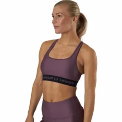 Ua Crossback Mid Bra Ash Plum