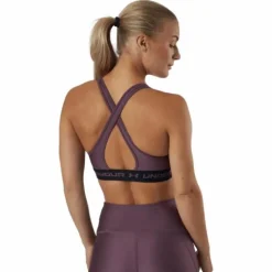Ua Crossback Mid Bra Ash Plum