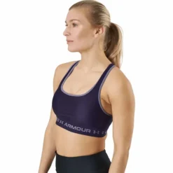 Ua Crossback Mid Bra Purple Switch / Purple Switch