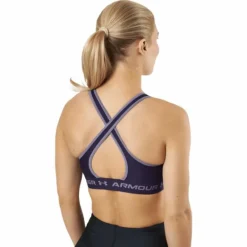 Ua Crossback Mid Bra Purple Switch / Purple Switch