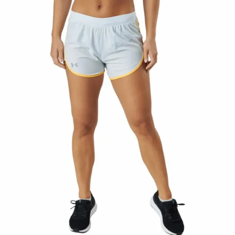 Ua Fly By Elite 3'' Short Ghost Gray Light Heather